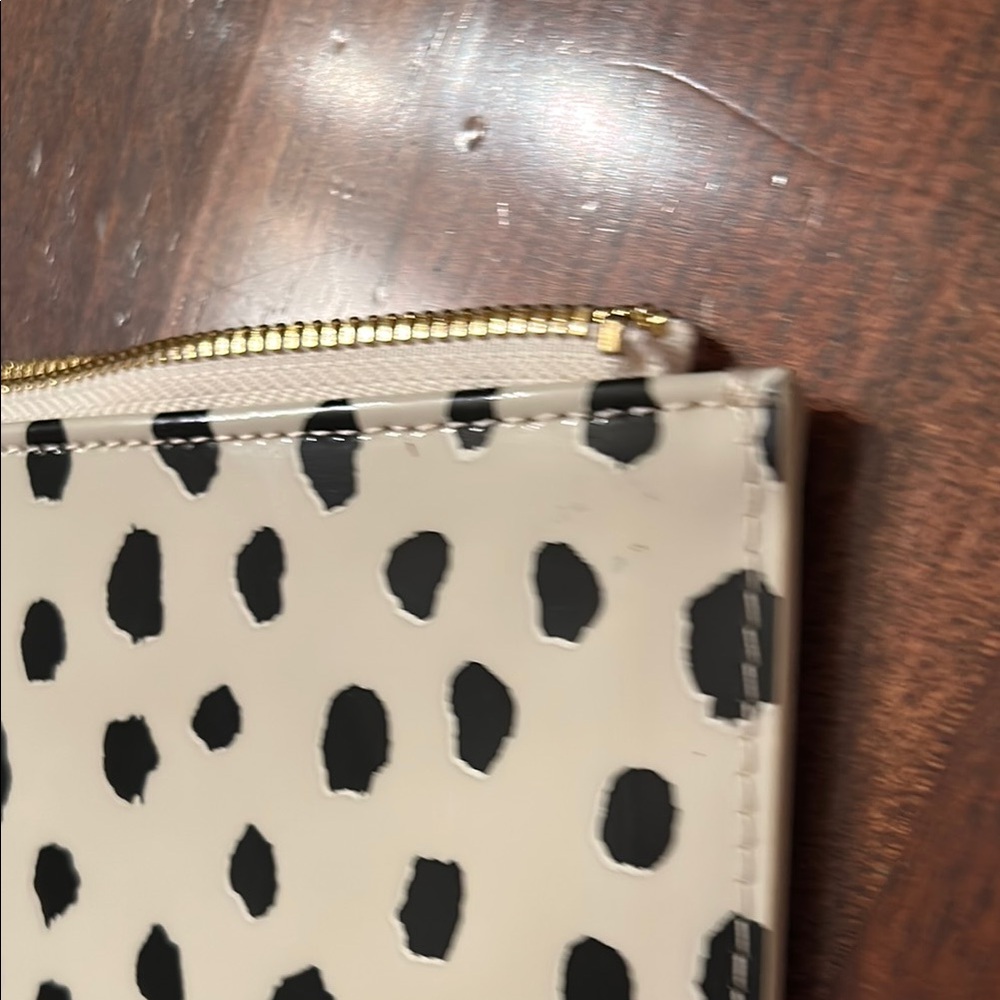 Kate Spade Cream and Black Polka Dot Pencil Pouch - Picture 8 of 14